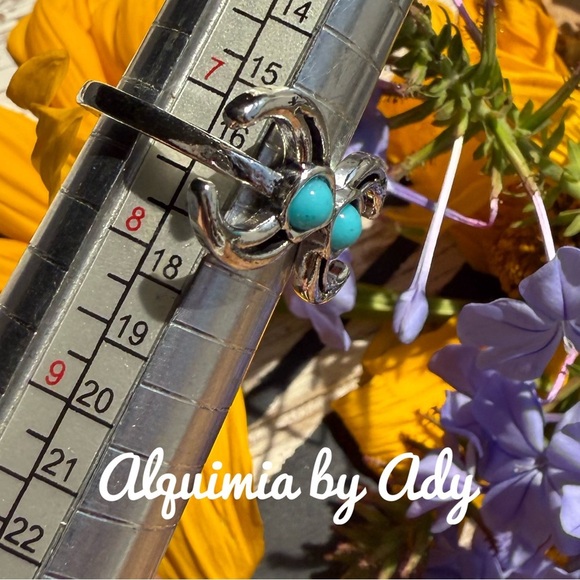 Alquimia Silver and Turquoise Ring - Picture 2 of 2